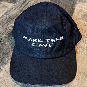 Mark Twain Cave Hat Black Strapback Baseball Cap